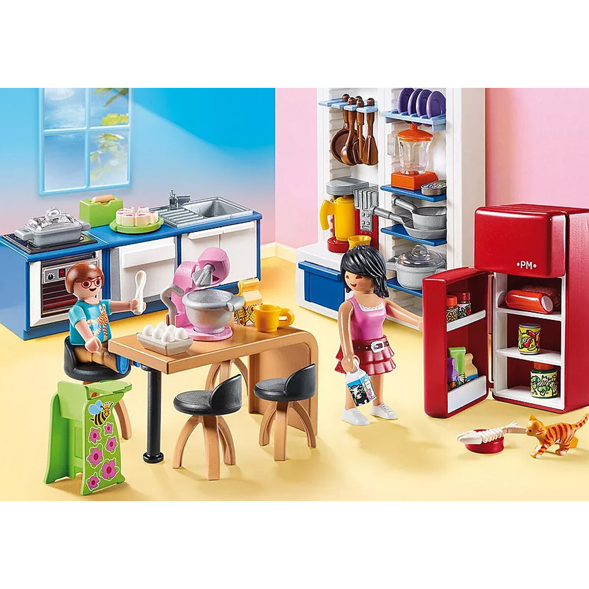 Cocina Completa con Familia Playmobil 129 Piezas 