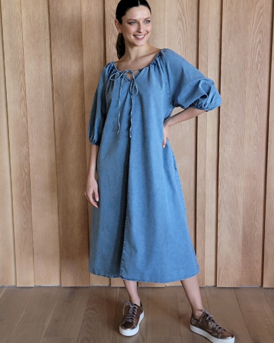 Vestido Bayahibe - Denim Azul 