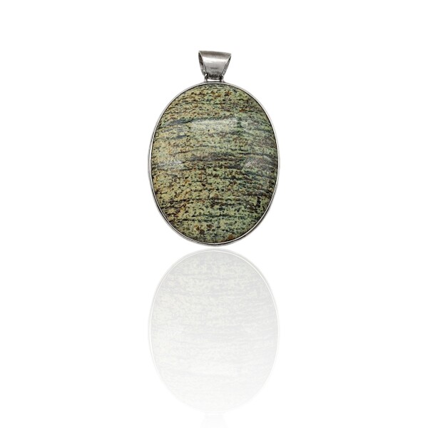 Dije Colgante Oval-Plata 925-Piedra Ópalo-CP4276 Conpiedra