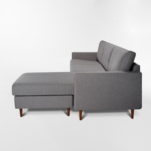Sofá con chaise SMART Gris - 3 CUERPOS