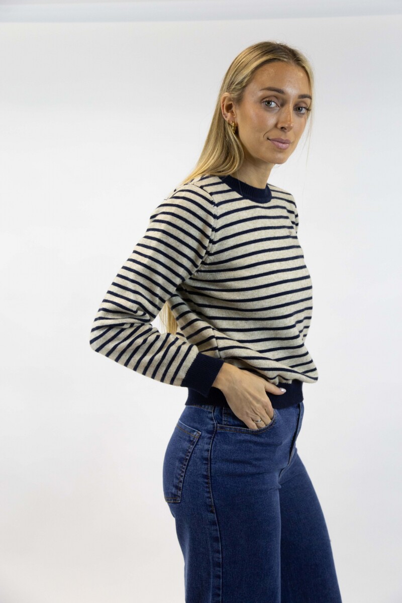 Buzo raya Blanco