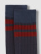 Calcetines Con Raya Azul Claro Azulado