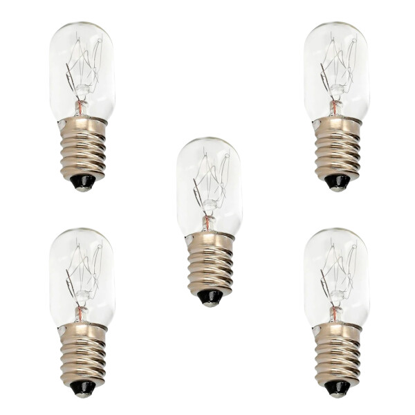 Lámparas E14 15W Luz Cálida Pack x5 Vidrio Resistente Lámparas E14 15W Luz Cálida Pack x5 Vidrio Resistente