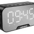 Reloj Despertador Kimiso K10 Parlante Bluetooth Temperatura Variante Color Negro