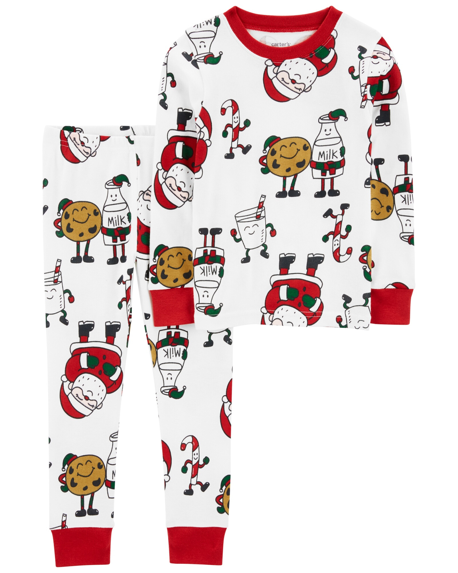 Pijama dos piezas de algodón diseño papá noel Pijama dos piezas de algodón diseño papá noel