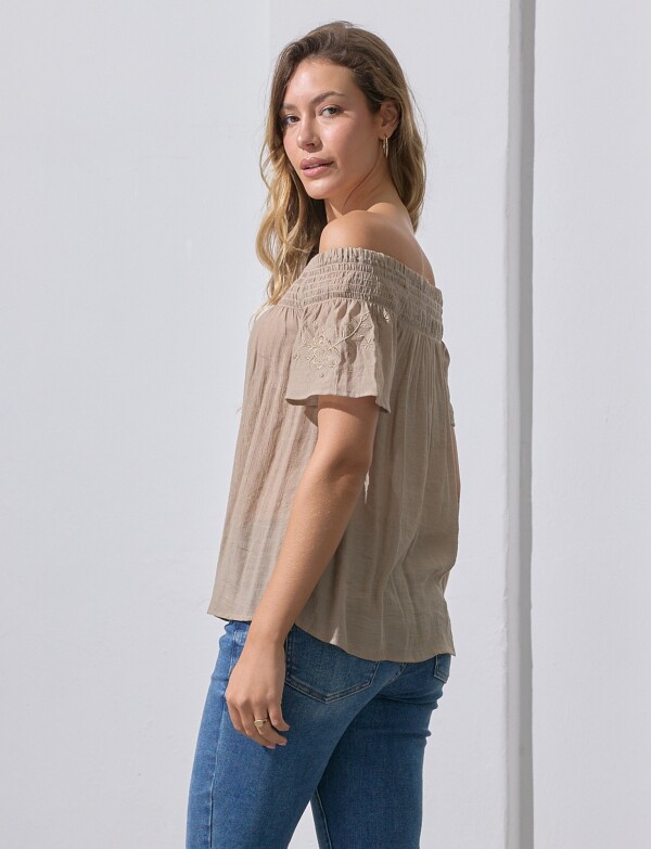 Blusa Bordado BEIGE