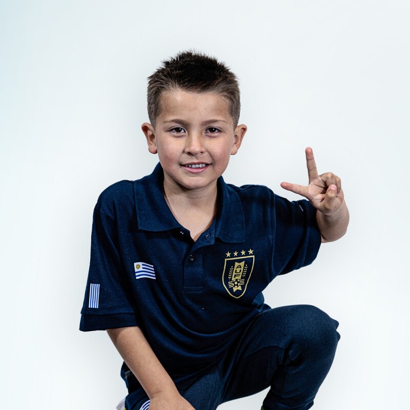 Camiseta Polo - Infantil Azul Marino