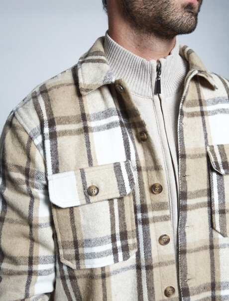 Sobrecamisa beige