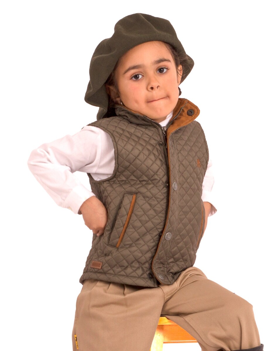 Chaleco Capitoneado de niño - verde 