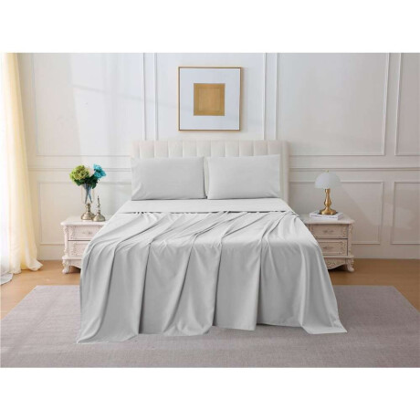 Jgo Sabana Alg 144H Queen 160X200+35Cm Gris
