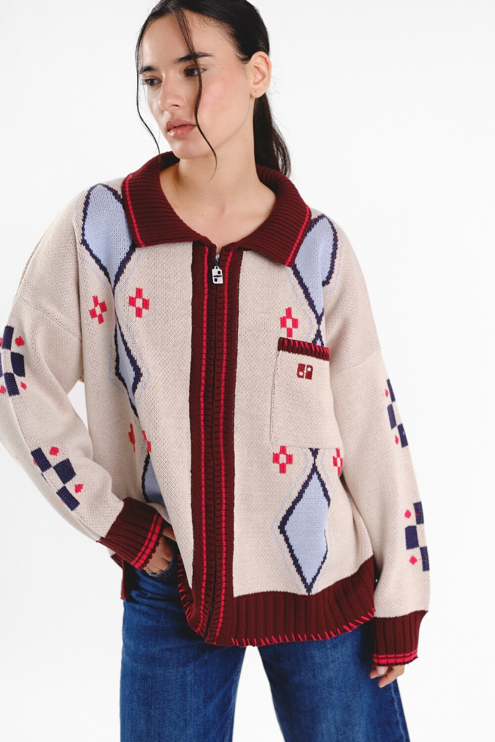 Campera Confeti Crudo