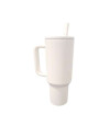 Vaso Térmico XL con Asa y Tapa 1200ml Beige