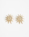 Aros Pasantes Metal Aros Maxi Pasantes Sol - Dorado Oro Amarillo