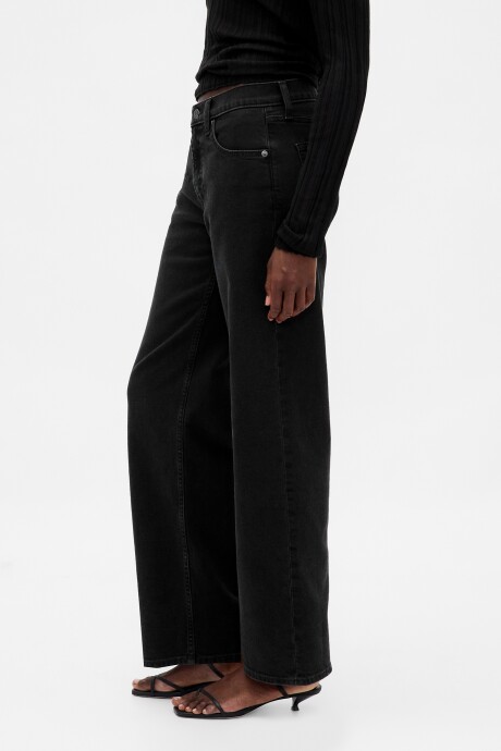 Jean 90S Loose Tiro Bajo Mujer Black 1