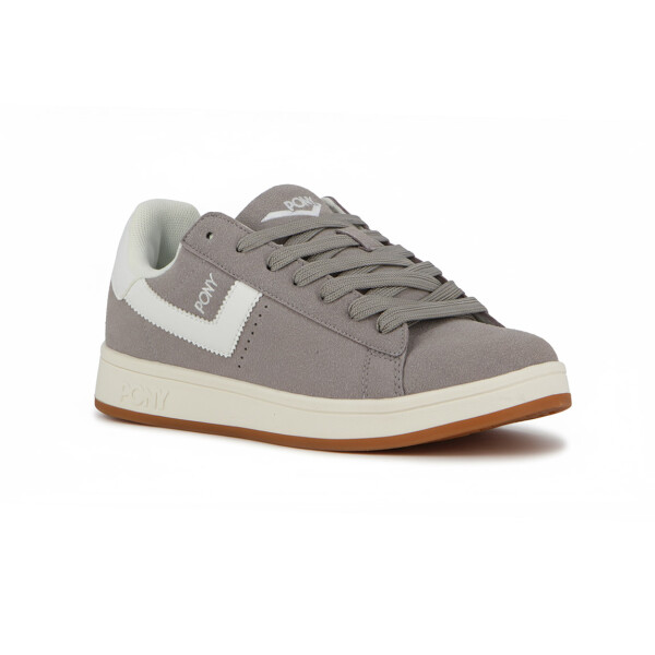 Pony Calzado Lifestyle Square Gamuza Hombre - Gris/Blanco Gris-Blanco