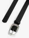 Cinturones y Fajas Cinturón Con Hebilla Rectangular - Negro