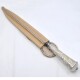 Cuchillo Hoja 20 Cm, Cabo De Plata Y Oro, Con Vaina De Cuero Cuchillo Hoja 20 Cm, Cabo De Plata Y Oro, Con Vaina De Cuero