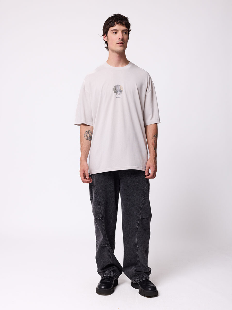 T-SHIRT YINS DIXIE Gris Claro