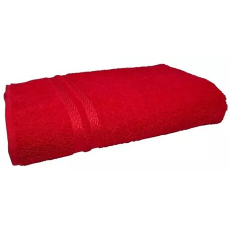 Pack de 2 Toallas De Baño Dohler Algodón 65x140cm Y 50x70cm Rojo Rojo