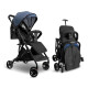 Coche Paragüitas Plegable 3 Posiciones Para Bebe Carriola Azul