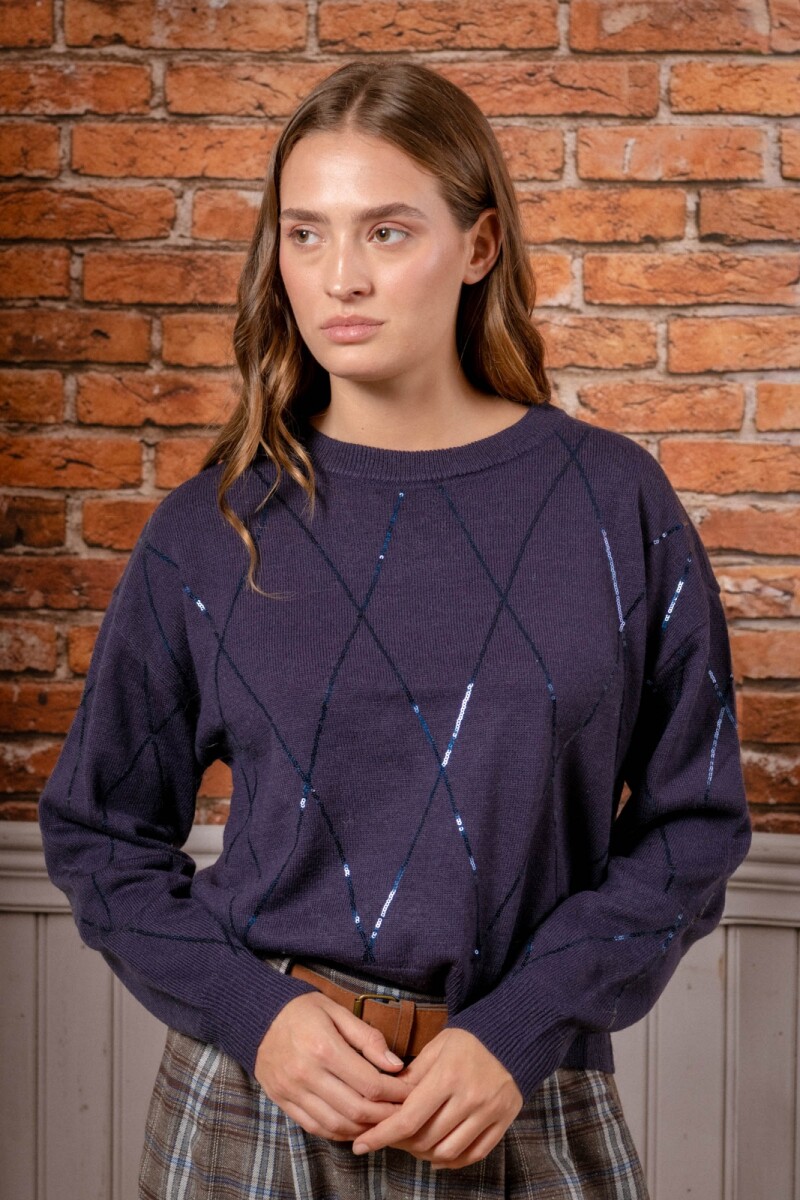 Sweater dama - Azul 