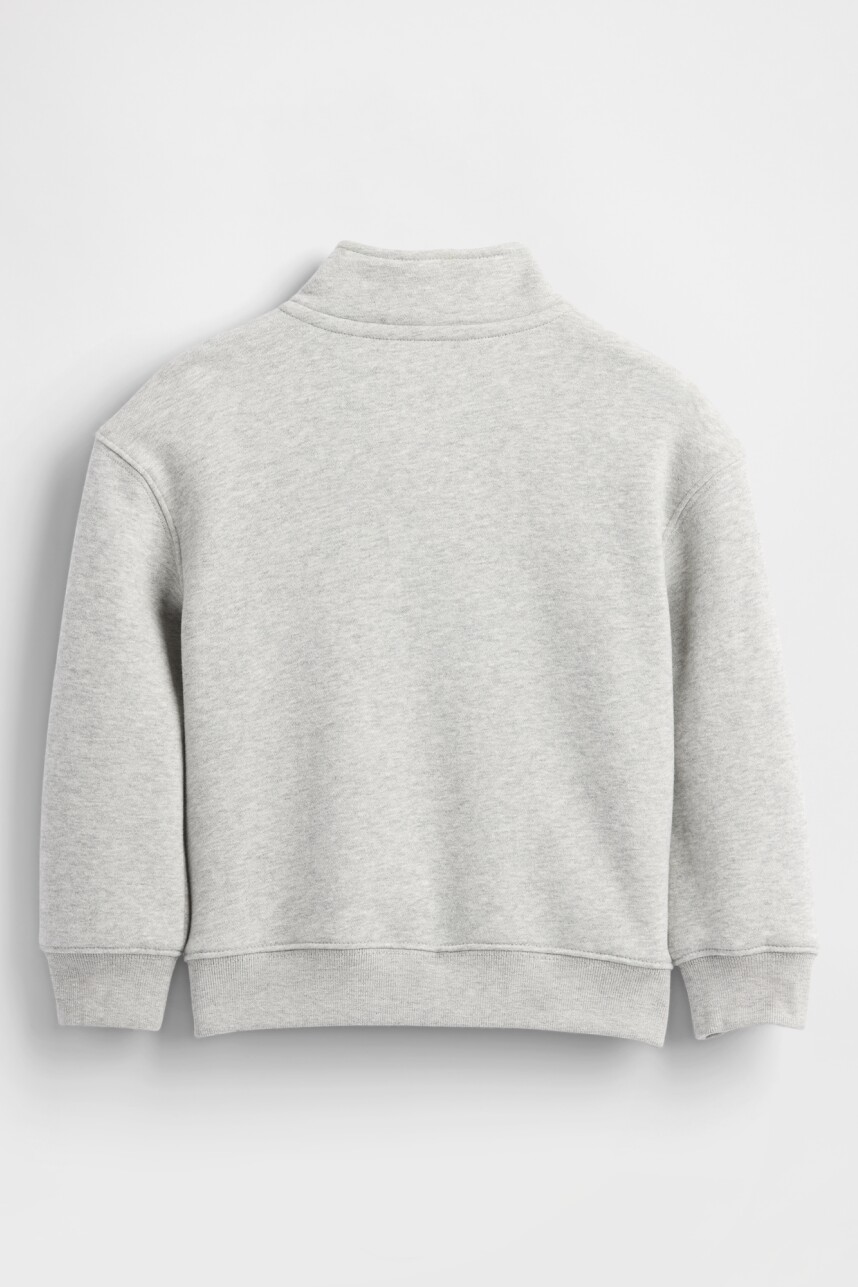 Buzo Deportivo Medio Cierre Toddler Niño Light Heather Grey B08