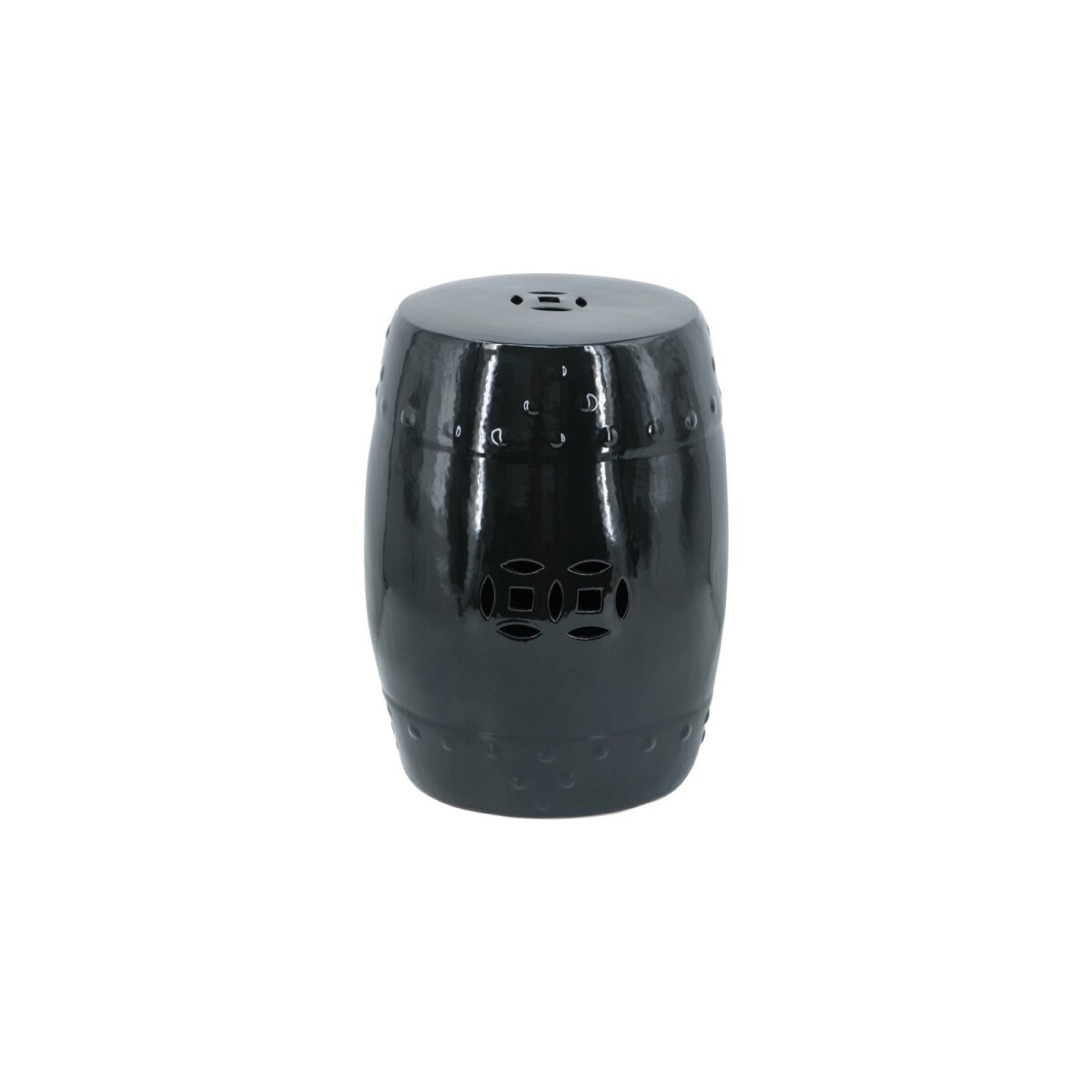 BANQUETA ZELLA 33x33x45CM NEGRO 