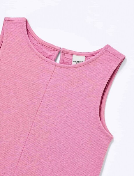 VESTIDO INFANTIL TEXTURIZADO ROSADO