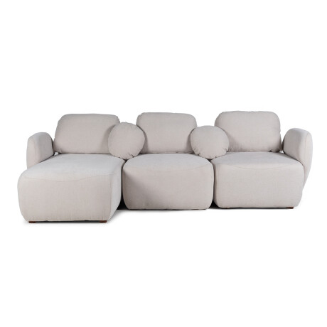 Rinconera Práctico - Tela Microfibra - Chaise Izquierdo AA-10 (Beige)