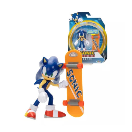 Figura Articulada Sonic The Hedgehog- Sonic w/Skate Figura Articulada Sonic The Hedgehog- Sonic w/Skate