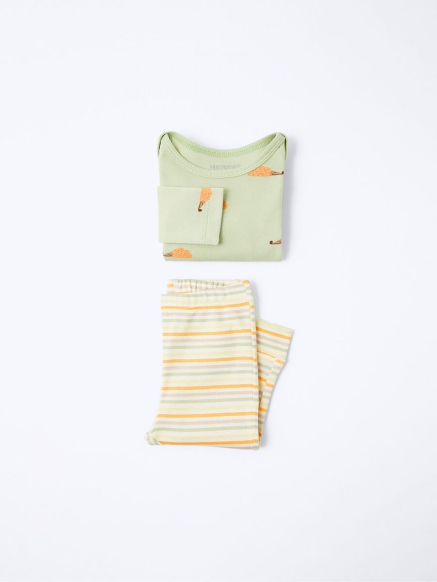 CONJUNTO DE BODY Y PANTALÓN DE BEBÉ - VERDE 
