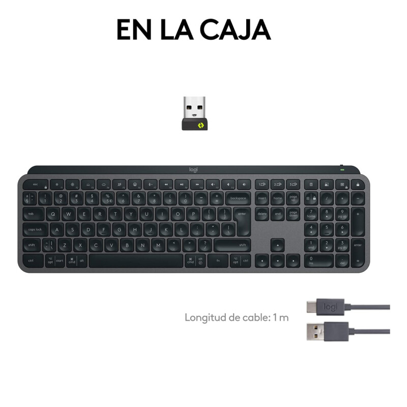 Teclado Inalambrico Logitech 920-011561 Mx Keys S Grafito Teclado Inalambrico Logitech 920-011561 Mx Keys S Grafito
