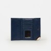 Billetera Katy en cuero graneado Marine Blue