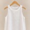 Musculosa Pat Lino Blanco