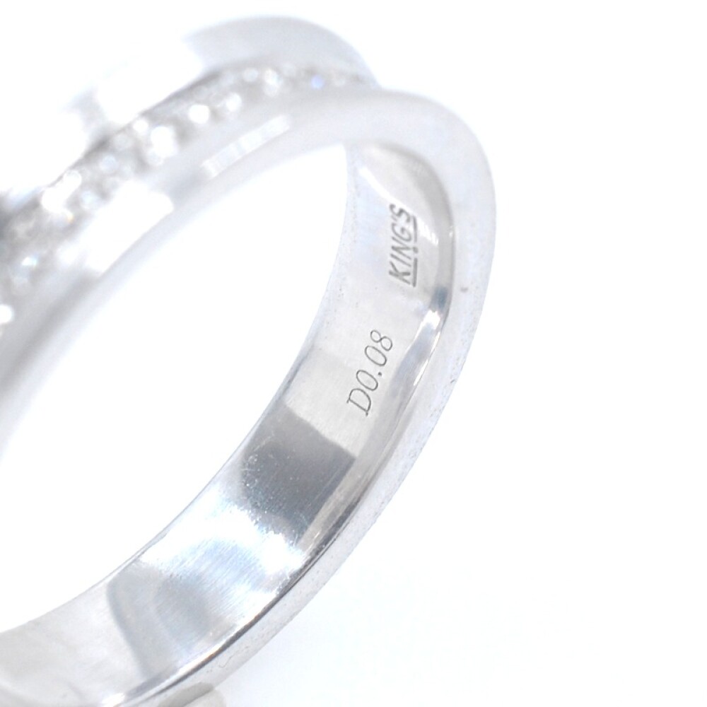 Anillo en oro blanco 18k con brillantes Anillo en oro blanco 18k con brillantes