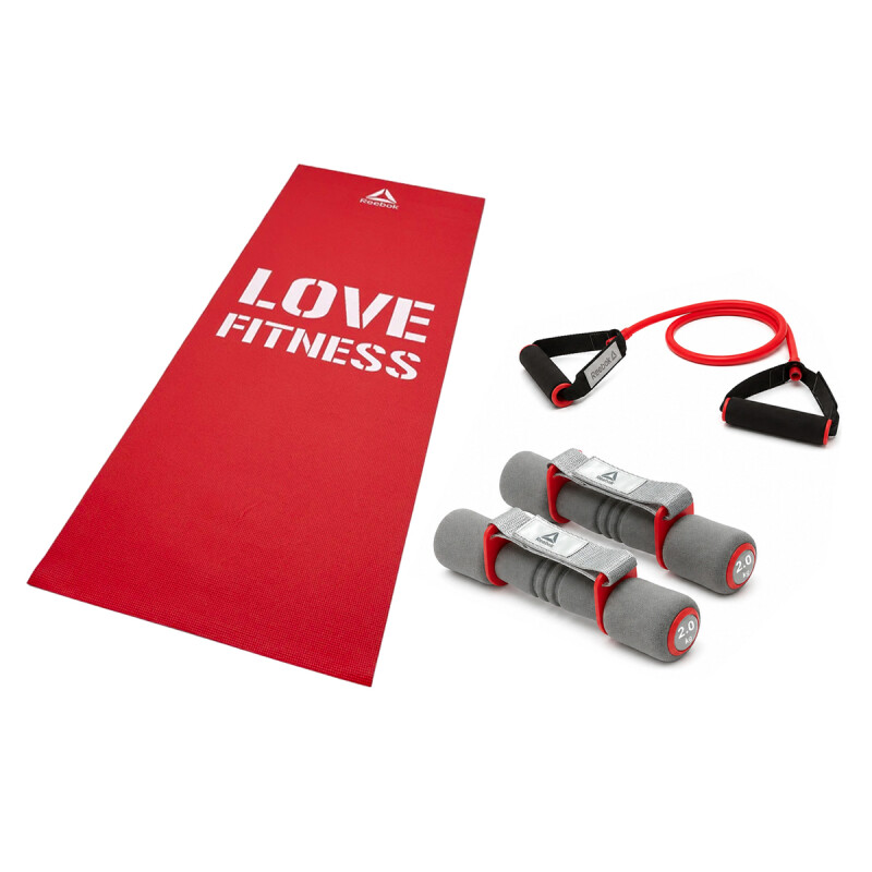Kit Fitness Reebok Inicial Rojo