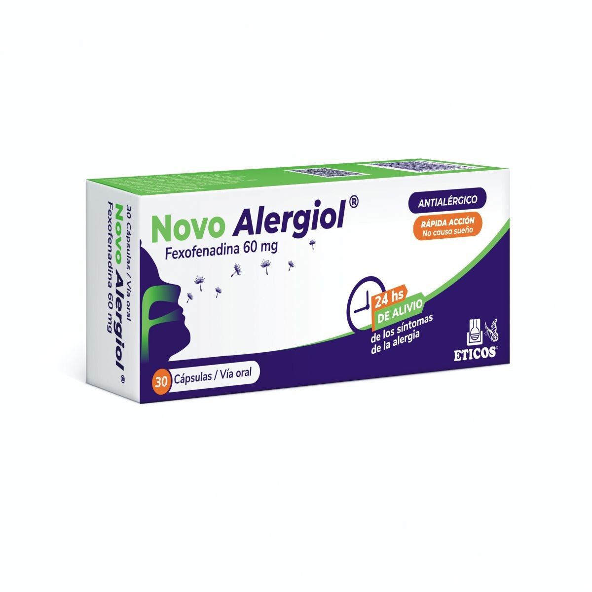 NOVO ALERGIOL 60 MG. CJ X 30 CAPSULAS 