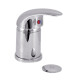 BIDET MONOCOMANDO 40MM S/TRANSF CON DUCHITA C/VOLANTE BLANCO