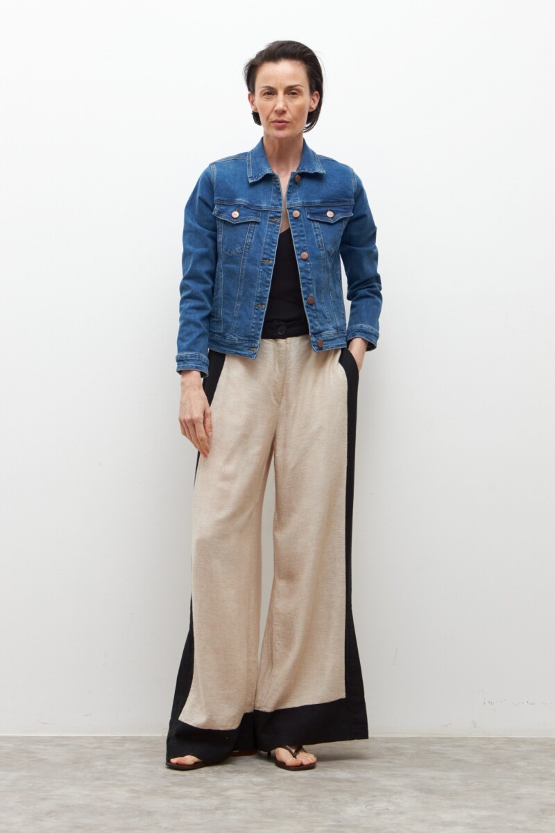 Chaqueta clásica de jean jean medio