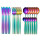 Juego Set De Cubiertos 24p Acero Inoxidable Cocina Multicolor