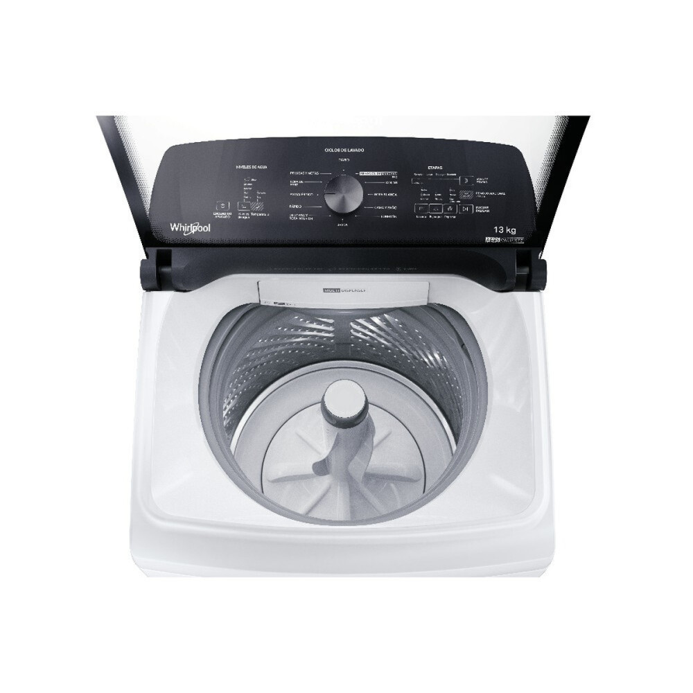 LAVARROPAS WHIRLPOOL 13KG WWH13BB C.SUP BLANCO 750RPM C/AGUA CALIENTE Unica