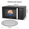 Microondas Grill Enxuta Moenx0323dgn Negro 23l 220v Microondas Grill Enxuta Moenx0323dgn Negro 23l 220v