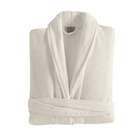 Bata Baño Velour Perola Dohler Algodón Talle M - G BEIGE