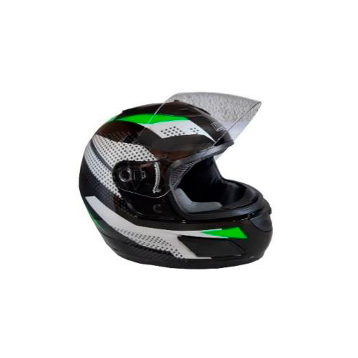 Casco Rush Integral - Negro y Verde 