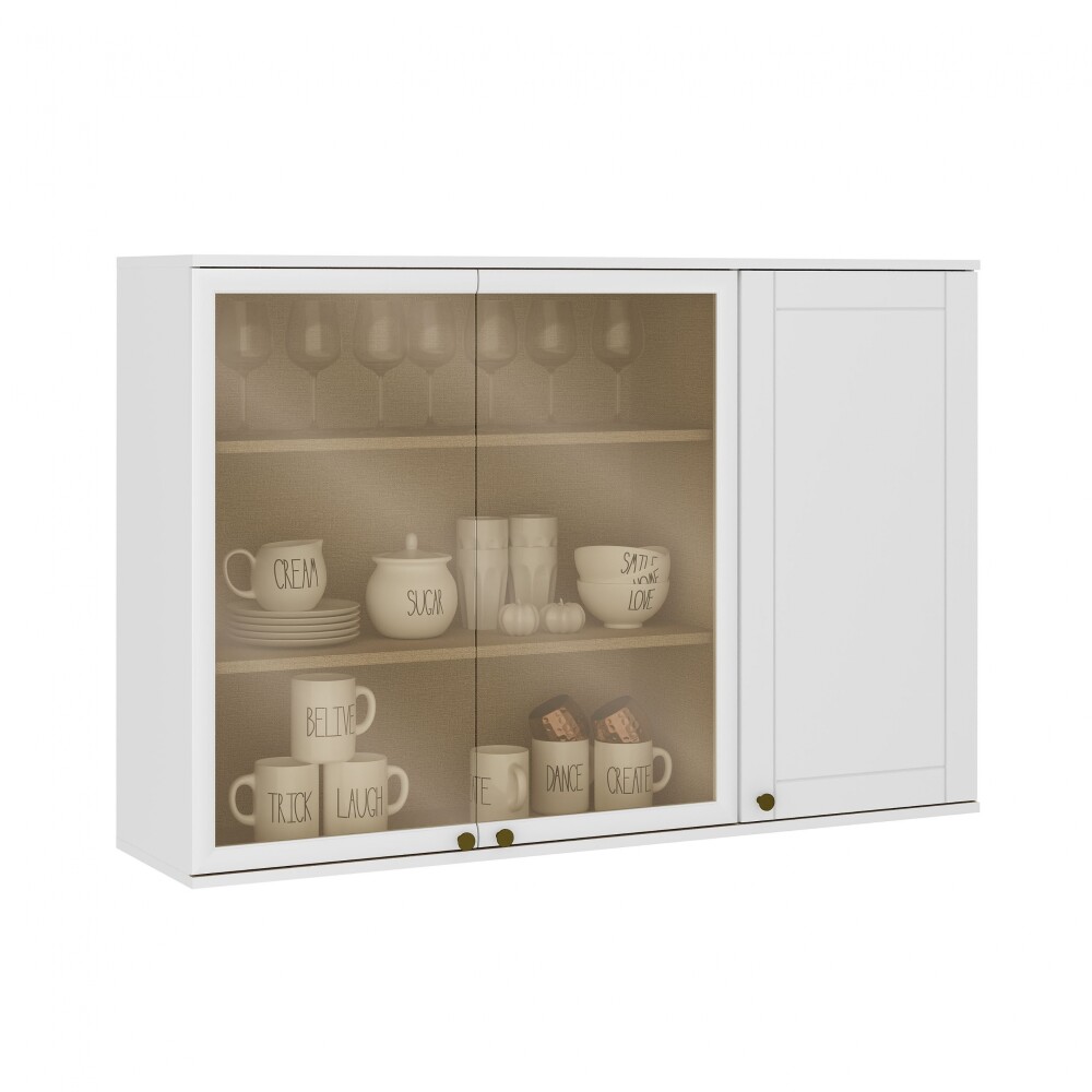 Aéreo Americana 120 cm 2 puertas Vidrio + 1 puerta Aéreo Americana 120 cm 2 puertas Vidrio + 1 puerta