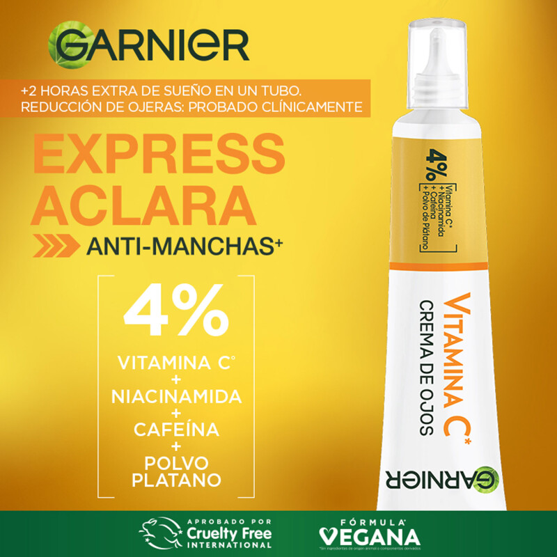Crema de Ojos Anti-Ojeras Garnier Skin Active Express Aclara Crema de Ojos Anti-Ojeras Garnier Skin Active Express Aclara