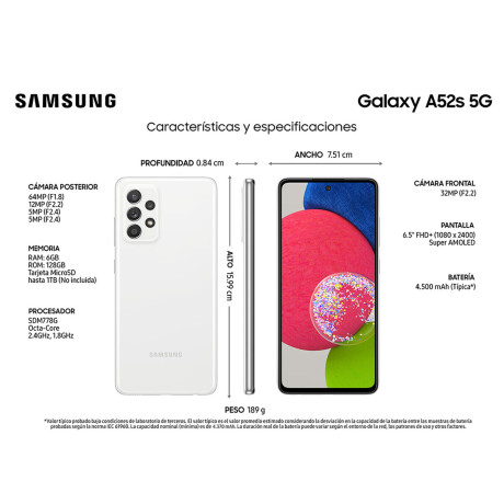 Celular Samsung A52s 128gb 6gb Ram D/s Celular Samsung A52s 128gb 6gb Ram D/s