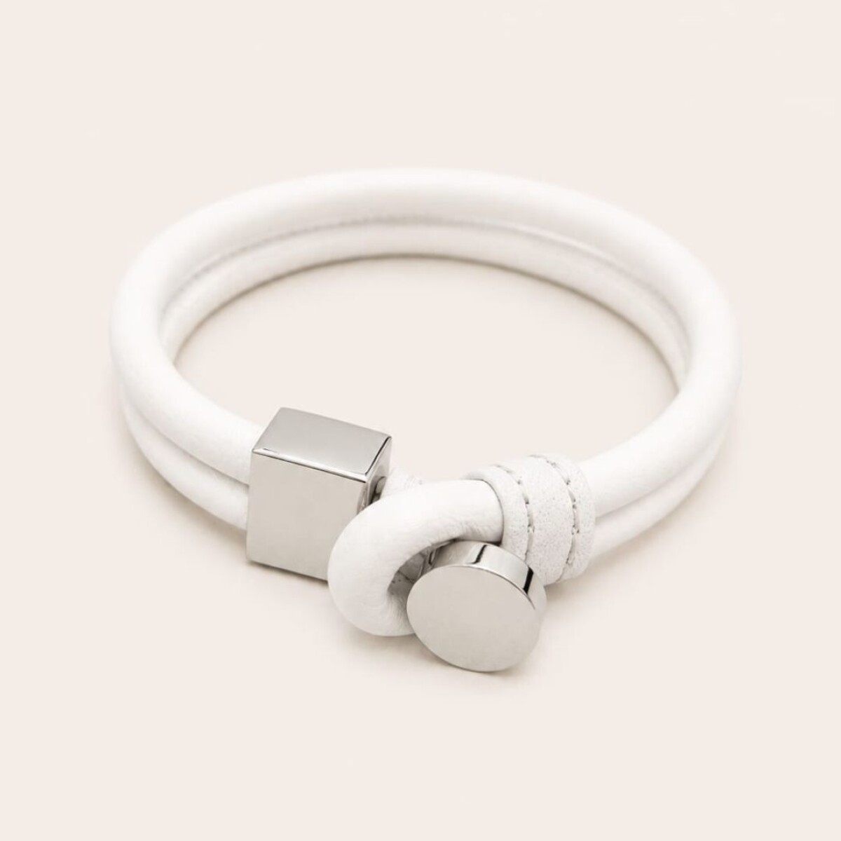 Pulsera White - Cuero 