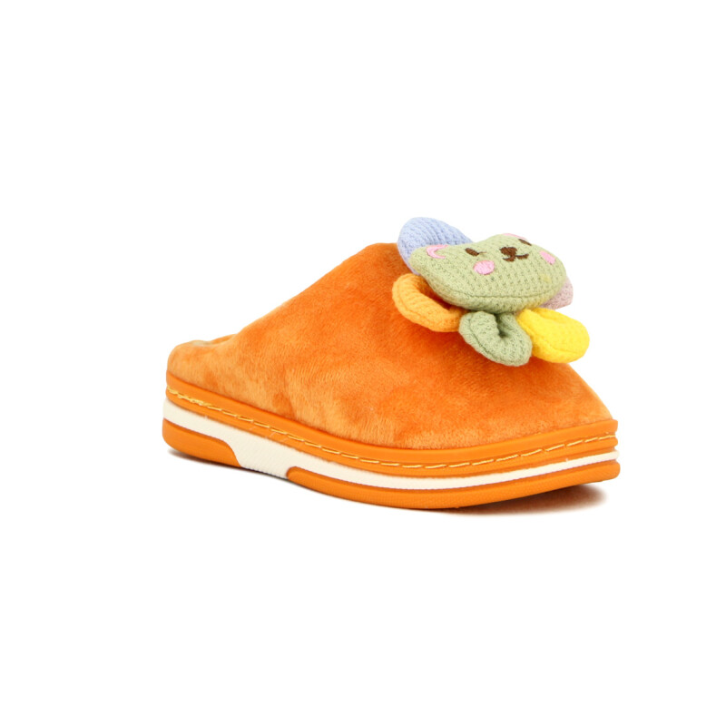 Macri Pantufla Niño/a Conejo C/moño Naranja