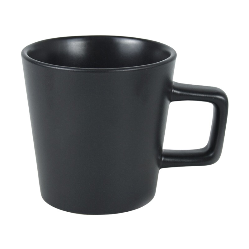Taza de asa recta en cerámica 325ml TOKIO NEGRO